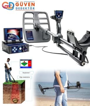 Deephunter Pro Altın Metal Define Dedektörü