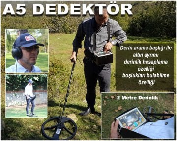 A5 Plus Altın Metal Arama Dedektörü