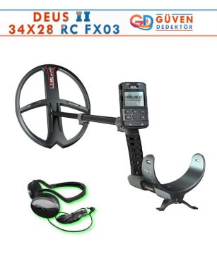 Deus 2 Dedektör - 34x28cm FMF Başlık, Ana Kontrol Ünitesi, FX03 Kulaklık