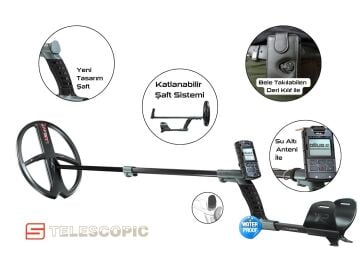 Deus 2 Dedektör - 34x28cm FMF Başlık, Ana Kontrol Ünitesi, FX03 Kulaklık