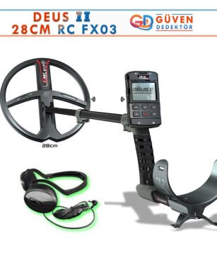 Deus 2 Dedektör - 28cm FMF Başlık, Ana Kontrol Ünitesi, FX03 Kulaklık